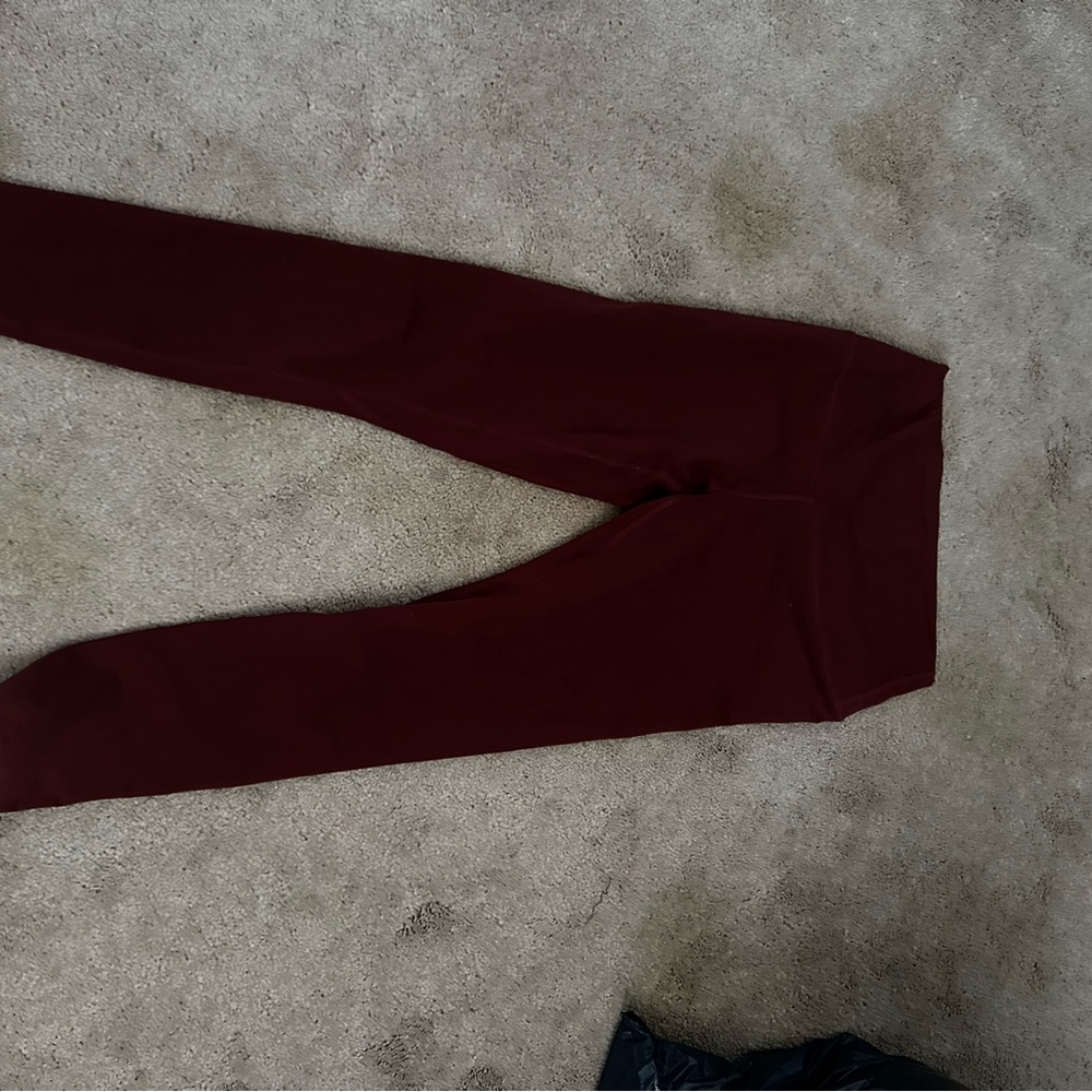 Women's Burgundy Leggings